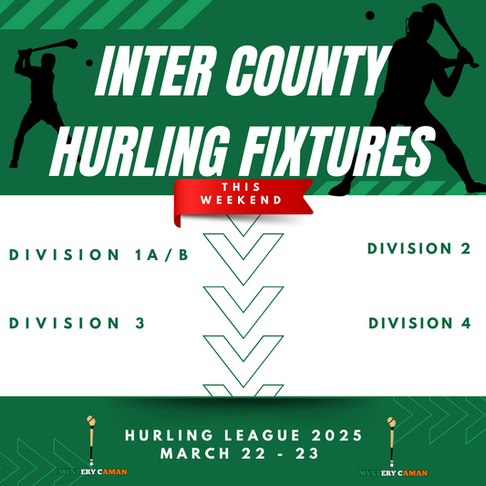 Inter county Hurling this weekend March 22 - 23 2025