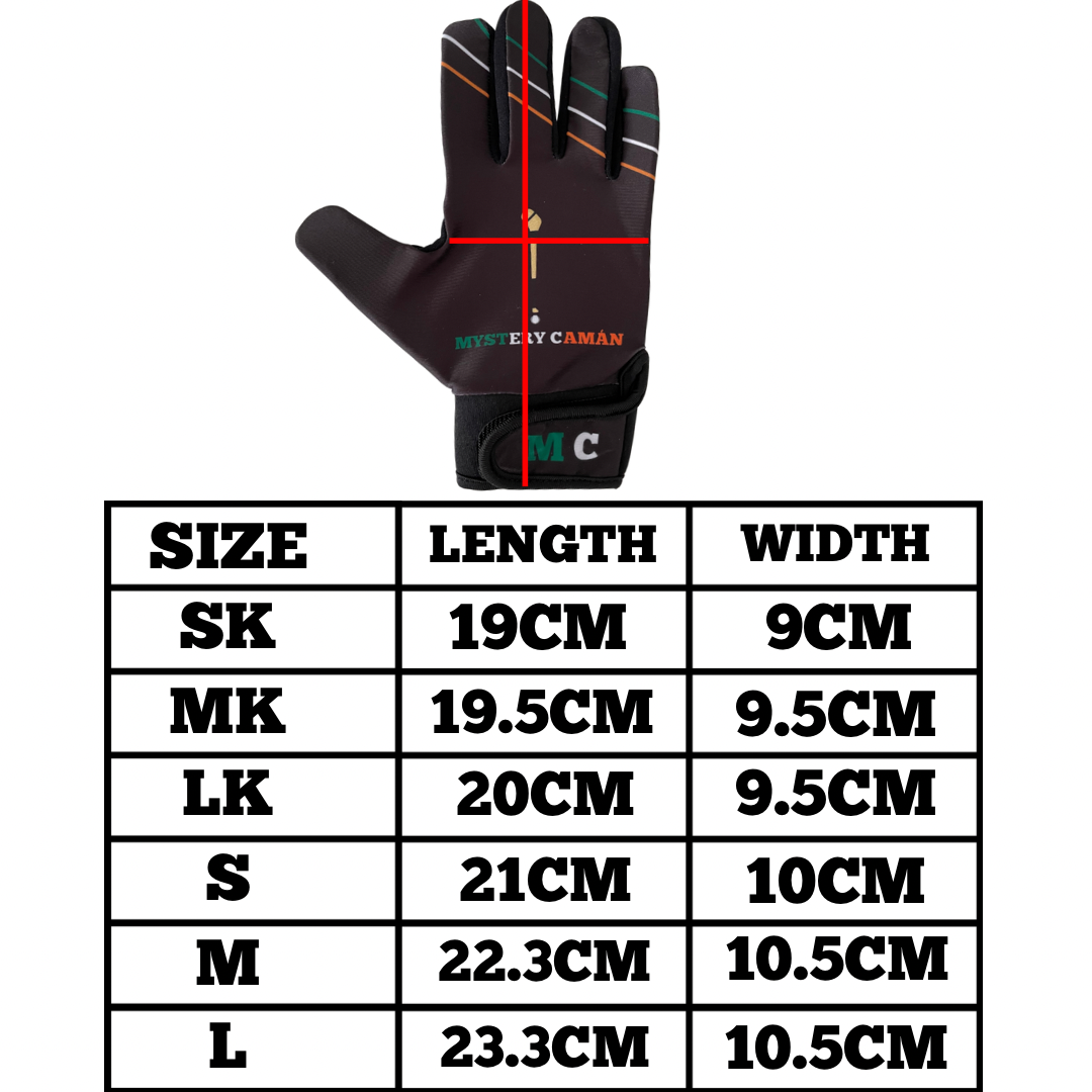Mystery Camán Gaelic Football Gloves – Grip-Enhanced, Lightweight GAA Sports Gloves for All Weather Play