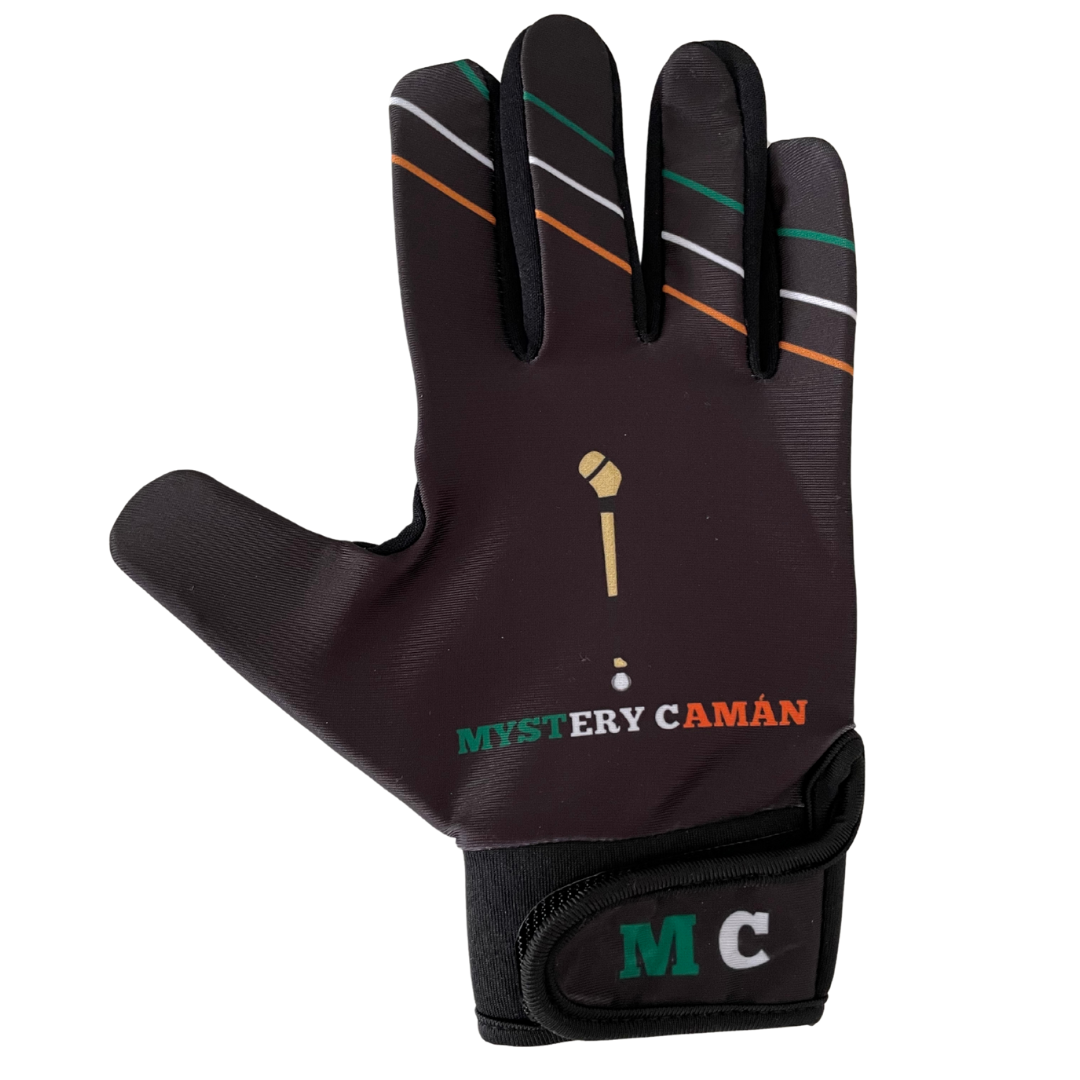 Mystery Camán Gaelic Football Gloves – Grip-Enhanced, Lightweight GAA Sports Gloves for All Weather Play