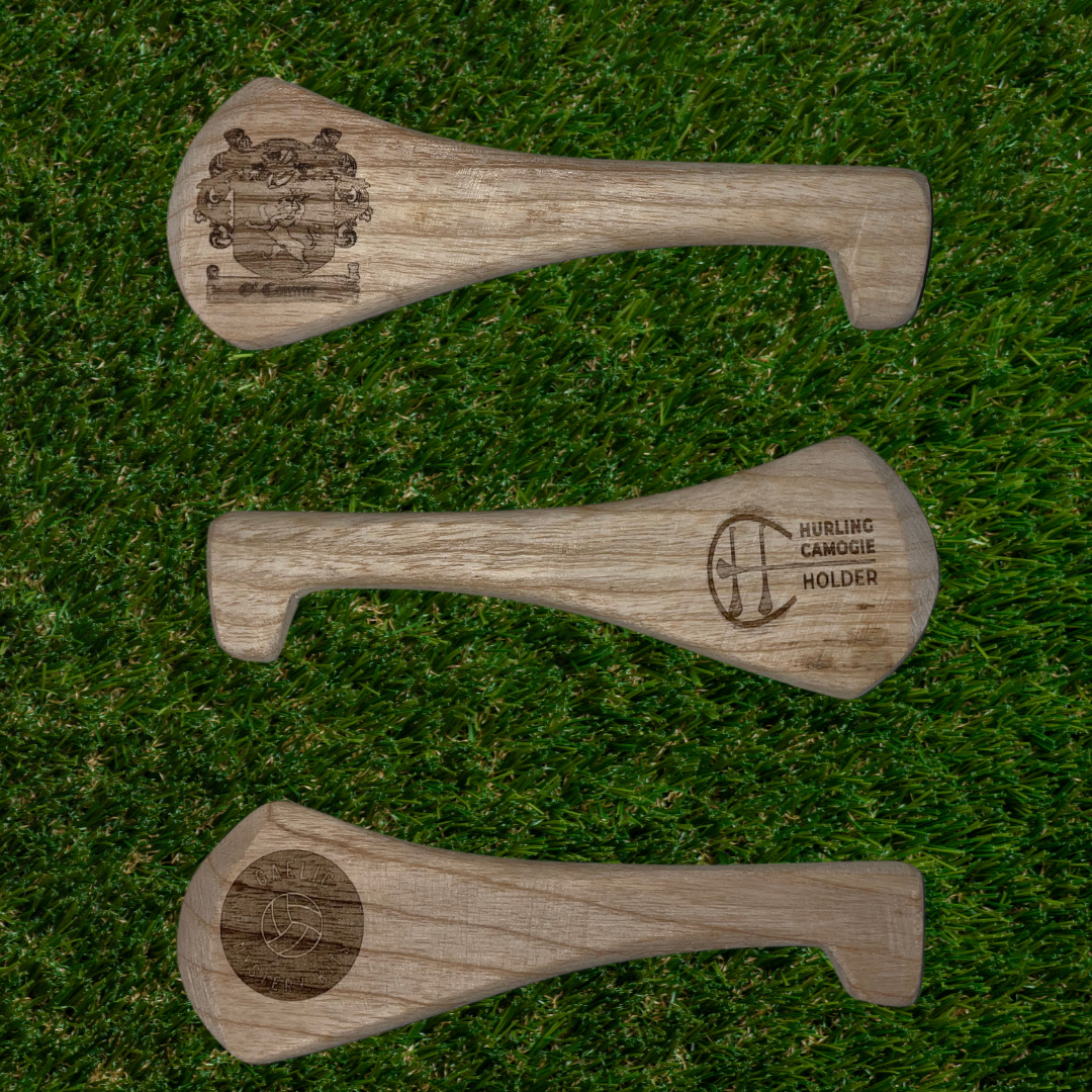 Ash hurls, engraved hurls, 6" hurls, family crest, company logo