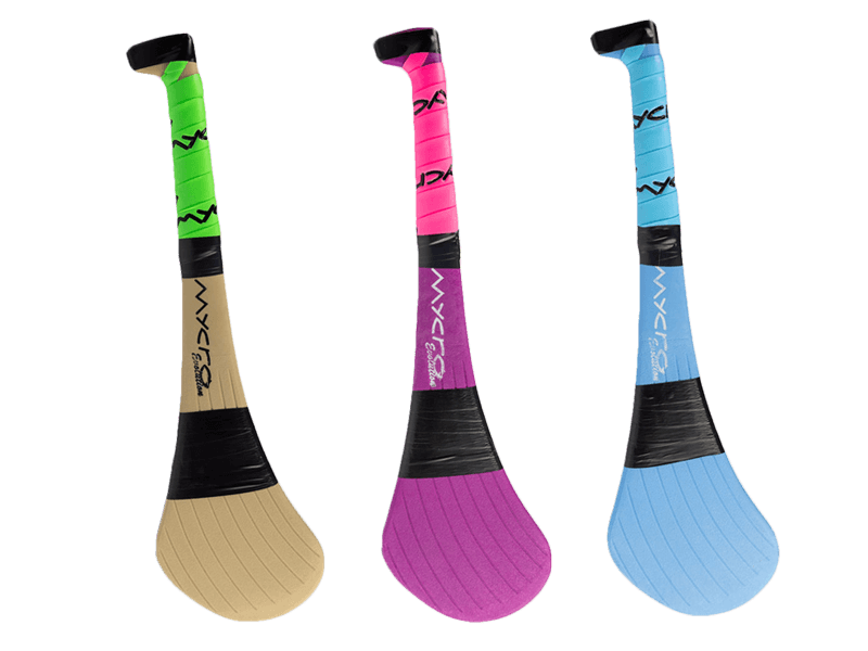 Mycro Evolution Brown, Blue & Purple Hurley – Carbon Fibre Hurling Stick | Sizes 20”–36”